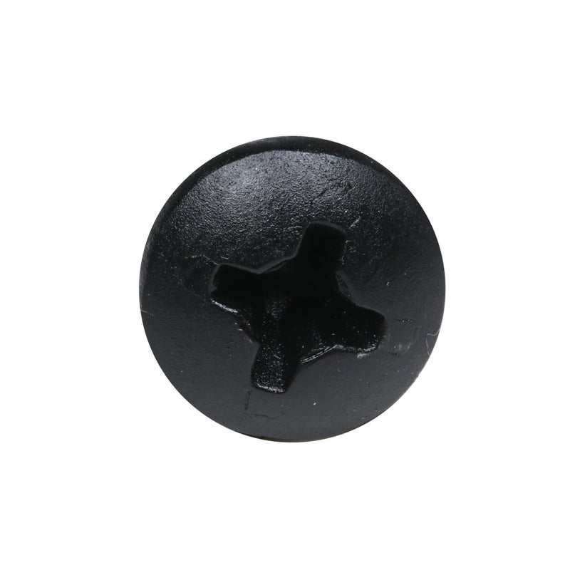 ROK 100 Pack Rok Hardware #8 x 1/2" (12.7mm) Deep Coarse Thread Phillips Pan Head Black Phosphate Wood Screws, Excellent in Particle Board, MDF, Plastic Composites, ROKS8X12PPCBP - Image 4